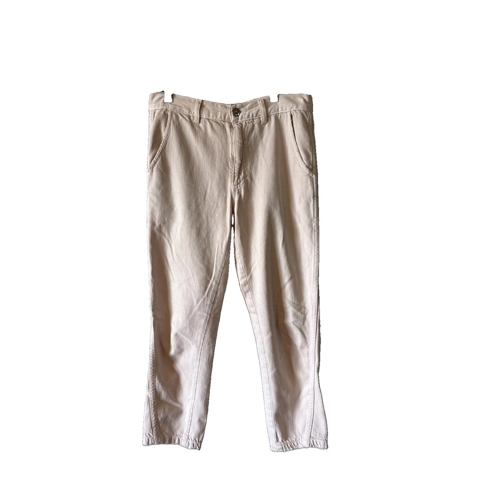 Amo Pale Pink Slouch Trouser Pants Womens Straight Leg Jeans Size 26